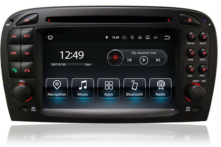 Mercedes-Benz A/C/CLK/E/G/M/ML/S radio replacement upgrade dab carplay bluetooth 